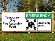 Fire Assembly Point Banners
