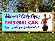 Women Only Gym Banners