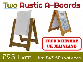 Rustic A-Board Offer