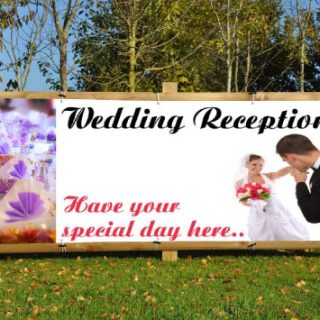 Wedding on sale party banner