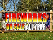 Fireworks On Sale Banner