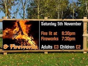 Bonfire Nght Display Banners