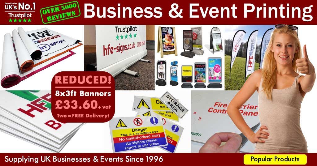 Business & Event Signs, Banners & Flags