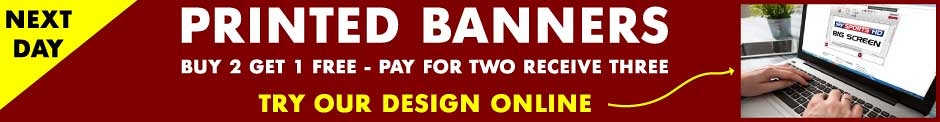 HFE Signs: 8x3ft Banners £24.99, Banners, Flags, Signs & Banner Stands