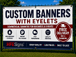 Custom banner printing in the UK with durable PVC banners, outdoor advertising banners, event banners and large format printed banners for businesses, exhibitions and promotions