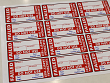Custom printed failed PAT test safety labels for engineering and manufacturing equipment