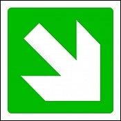 Exit Arrow 45Deg R