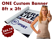 8ft x 3ft PVC Banner Special Offer