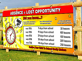 School Absence Banners