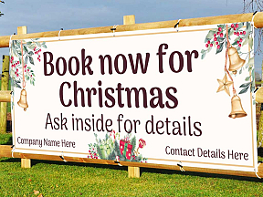 Book Now For Christmas Banners