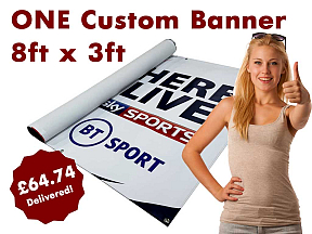 8ft x 3ft PVC Banner Special Offer