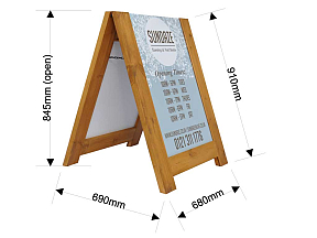 Wooden A-Board