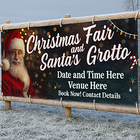 Santa's Grotto Banners