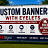 Custom banner printing in the UK with durable PVC banners, outdoor advertising banners, event banners and large format printed banners for businesses, exhibitions and promotions