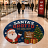 Santa’s Grotto promotional floor vinyl in a shopping centre