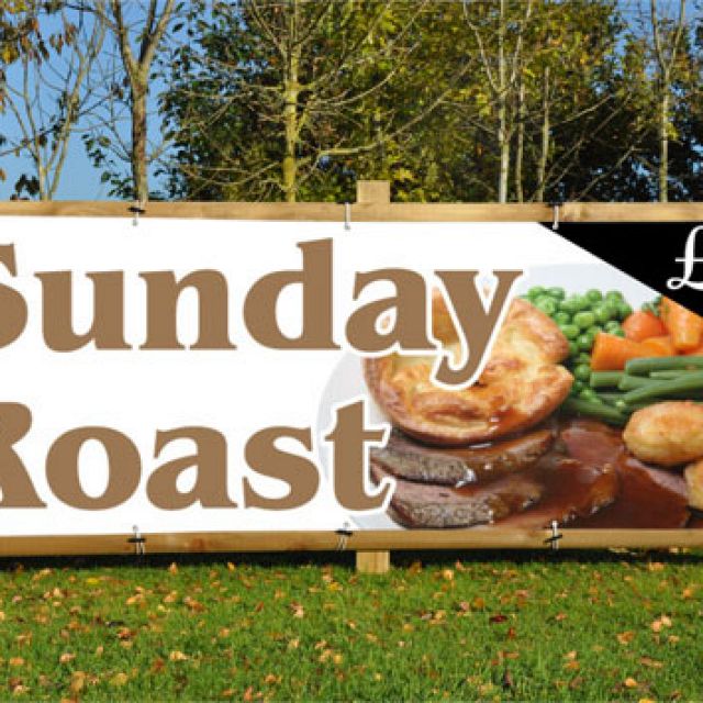 Sunday Roast Banners - Next Day UK | HFE Signs & Banners