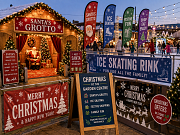 Christmas signs, banners, feather flags and festive promotional displays